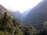 14 Looking Ahead To The Trail To The Annapurna Sanctuary From Between Sinuwa And Bamboo 
